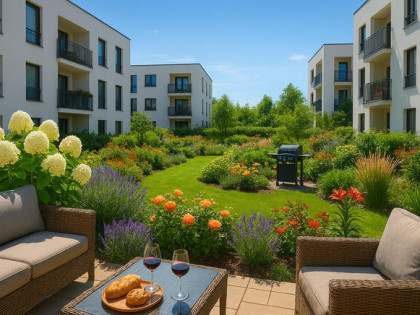 Mieszkanie z ogródkiem wśród zieleni