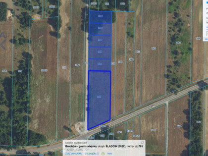 Działka Śladów ul.  
