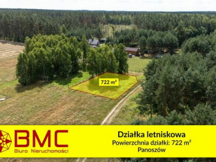 Działka rekreacyjna Panoszów gm. Ciasna, Łąkowa