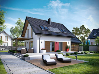 Działka z rozpoczętą budową - las , spokojna okolica Oksa