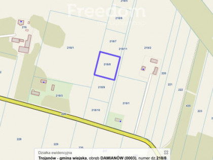 Działka w miejscowości Damianów
