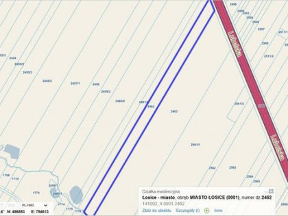 Działka rolna 1,3384 ha | ul. Lubelska  | Łosice