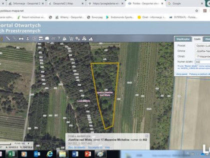 KRUS Mazanów Michałów działka rolna lub pod zalesienie