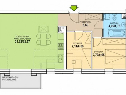 Mieszkanie Zielona Góra Łężyca, Łężyca-Inwestycyjna