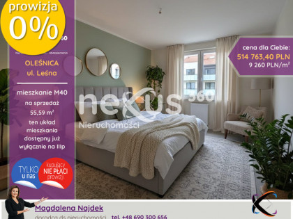 Duże, 2 pokojowe mieszkanie z mega salonem