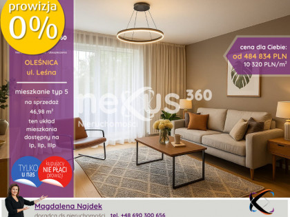 Mieszkanie 2 pokojowe + balkon