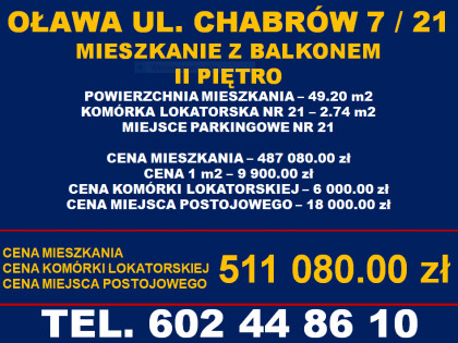 Oława sprzedam nowe mieszkanie 3 pokojowe z balkonem