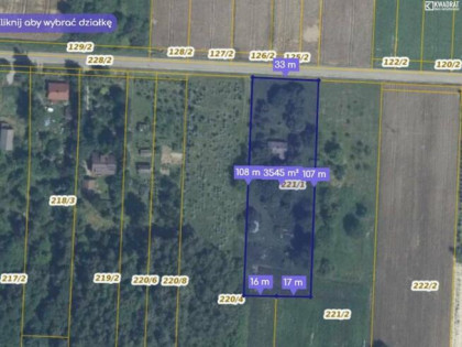 Działka siedliskowa Baraki gm. Siennica Różana