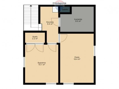 Dwupoziomowy apartament z loggią i garażem, Górna