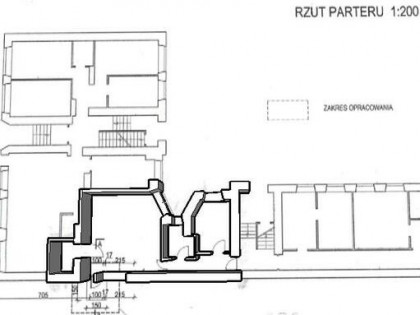w kamienicy parter 60m2 Centrum z dużym ogrodem lokal