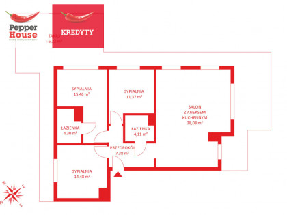 Mieszkanie Gdańsk Brzeźno rynek pierwotny ul. Bogumiła Kobieli