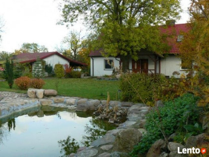 Dom w hortensjach i starodrzewiu.