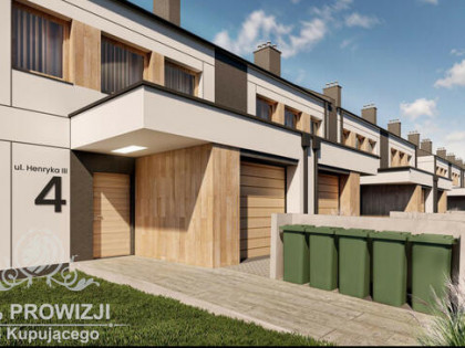 Piekny dom w zabudowie szeregowej z ogrodem z zielonej okolicy