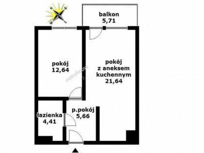 Skorosze,2 pokoje /balkon/miejsce parkingowe !