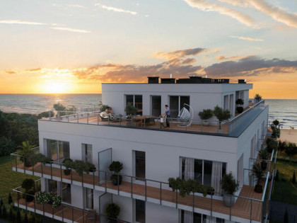 APARTAMENT Z OGRÓDKIEM Z WIDOKIEM NA MORZE