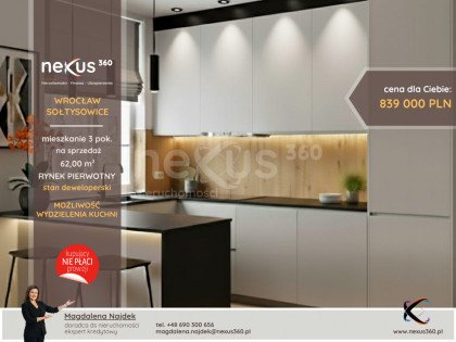 3 pok., duży balkon, miejsce postojowe gratis