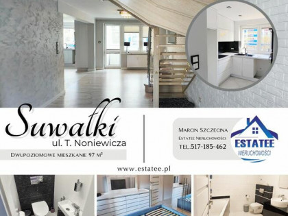 Dwupoziomowe mieszkanie 97 m² – ścisłe centrum Suwałk, ul. N