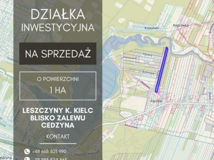 Na sprzedaż – atrakcyjna działka budowlana ok. 1 ha Leszczyn