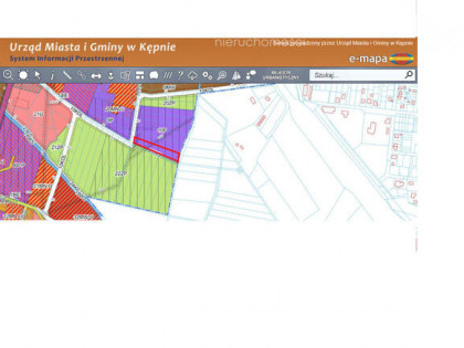Działka produkcyjno-usługowa 4445 m2 w Kępnie