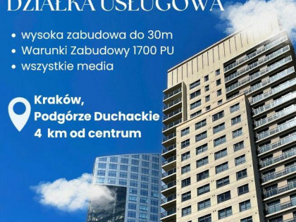 Działka Usługowa z WZ | Kraków | 4 km od centrum