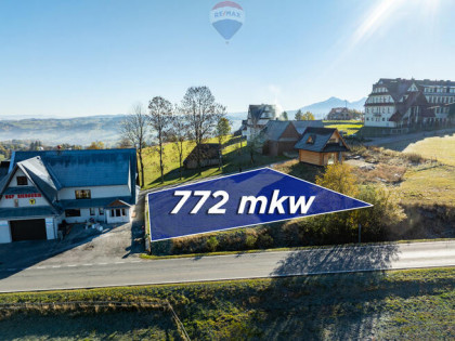 Działka widokowa przy drodze gminnej Sierockie