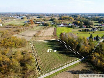 Działka 47 ar, Pustków, gm. Dębica