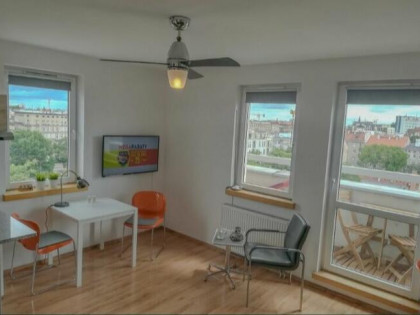 Kawalerka Rynek Wrocław Kaszubska klimatyzacja-taras