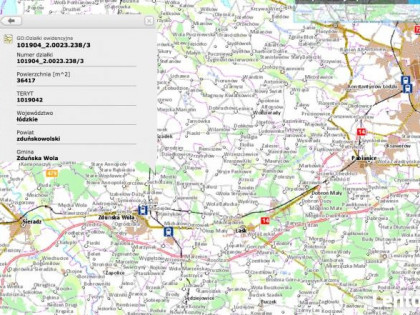 Działka, żwirownia