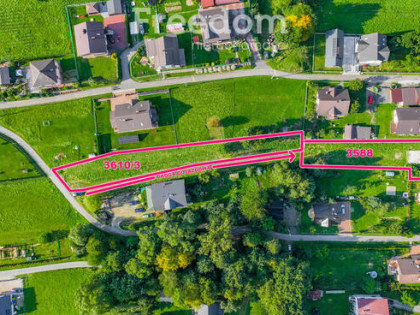 Działka budowlana z fundamentem – Łękawica