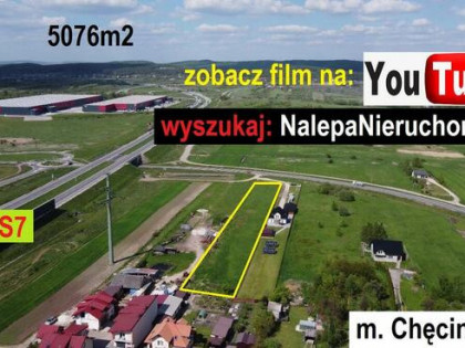 budowlana komercyjna z widokiem na zamek w Chęcinach