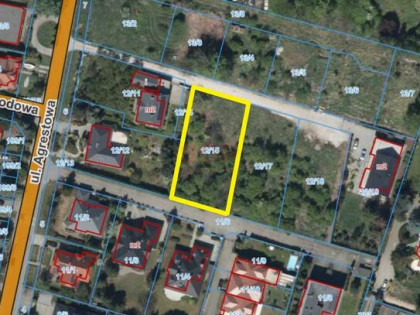 Działka budowlana Wrocław Krzyki, Ołtaszyn, Agrestowa