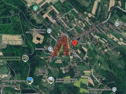 Działka budowlana Zelków gm. Zabierzów, Jana Pawła II