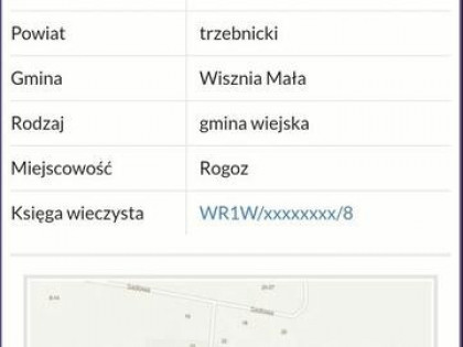 Działka budowlana Rogoż gm. Wisznia Mała