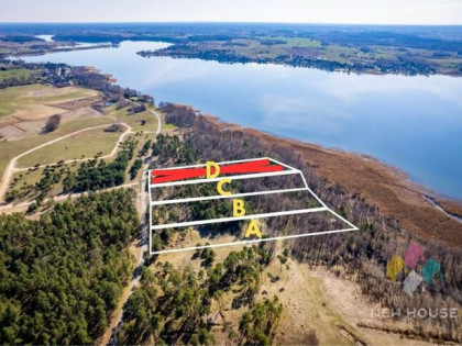 Tałty, działka bud. bezpośrednia linia brzegowa