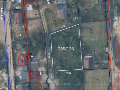 Działka budowlana 1000m2, Nowe Grochale