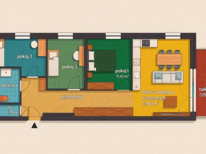 ⭐ 4 pokoje Brynów Meteorologów ⭐