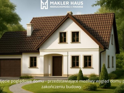 Siedlisko z rozpoczętą budową domu-Przejma Wysoka.