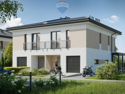 Nowoczesny dom bliźniak 2_2B w Łazach bez PCC