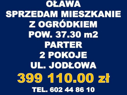 Oława mieszkanie z ogródkiem 2 pokoje_komórka lokatorska