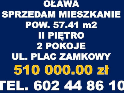 Sprzedam 2 pokojowe mieszkanie w Oławie