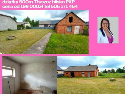 Budynek gospodarczy usługowy 100m działka 500m Tłuszcz przy
