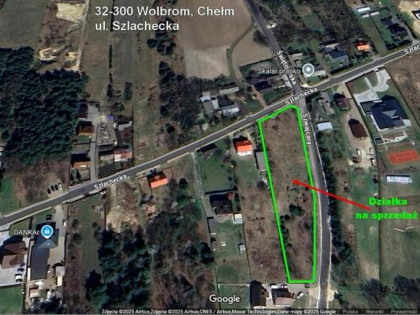 Sprzedam działkę budowlano usługową Wolbrom, Chełm
