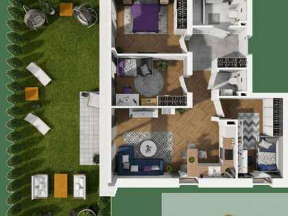 Funkcjonalne 4 pokoje z ogródkiem, Zielona okolica