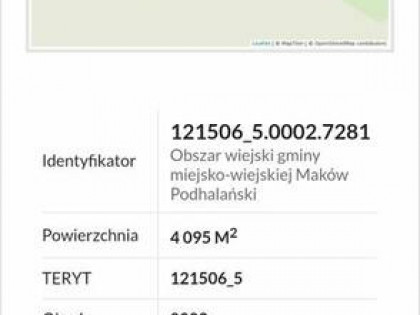 Dzialka zabudowy zagrodowej +leśna 53ar Grzechynia