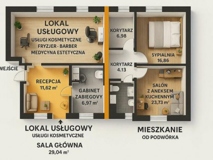 Lokal użytkowy w zabytkowej dzielnicy Bytomia