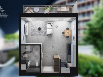 Mieszkanie 37,69m2, 1 pok. z balkonem 9,49m2 /Stare Miasto, Szczepin