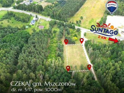 Działka budowlana 3000m2,  Czekaj gm. Mszczonów