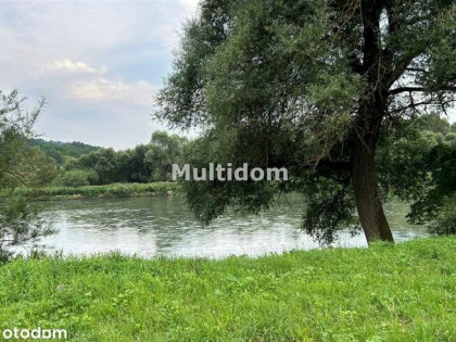 Działka nad rzeką (Sanem) z linią brzegową