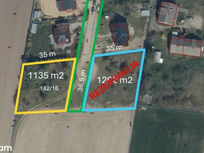 Działka z MPZP | 1135m2 | Gąski ul. Leśna