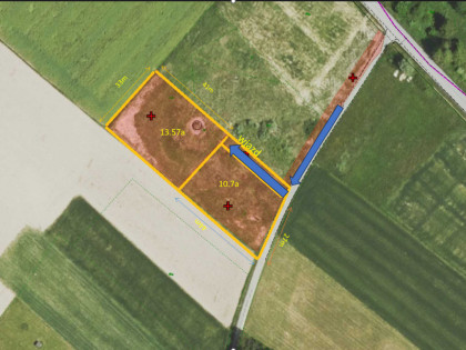 Działki budowlane 10.7a i 13.6a - gmina Chmielnik